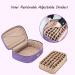 Curmio Essential Oils Organizer - Purple Essential Oil Bag for 40 Bottles (5-30 ml) - Perfect Storage Solution for Essential Oils - Buy Online on GoSupps.com