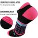 Eallco Women's Ankle Athletic Running Socks with Cushioned Sole - 6 Pairs, Black - Buy Online on GoSupps.com
