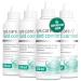 Eye.care hard comfort contact lenses liquid - for all hard contact lenses - Premium 100ml care products for storage cleaning disinfection and rinse - 4 combined pack