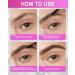 Eyebrow Gel Set with Brow Tool-Waterproof Medium Brown Tinted Eye Brow Gel & Clear Brow Setting Glue Longlasting Brow Tinting Gel Brow Filler for Eyebrows Christmas Makeup Gift Kit for Women-01+03 01# Transparent+03# Medium Brown - Buy Online on GoSupps.com