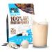 WILD SOCIETY - Premium 100% Grass Fed Whey Protein Powder + Superfood Mushrooms & Adaptogens - 25g Protein Clean Protein Powder 0 Added Sugar Non GMO Gluten Free - Vanilla Bean 17.5 oz