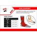 AQF MMA Ankle Support Brace Guard Kick Boxing Sprains Achilles Tendon Pain Relief Elastic Compression Sleeve (Red L) - Buy Online on GoSupps.com