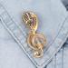 Broche tendance en alliage avec microphone et note de musique - D coration de bijoux en mail - Cadeau pour adultes et adolescents Argent . - Buy Online on GoSupps.com