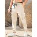 Elegancity Men's Cargo Trousers 40 Khaki - Casual Jogger Work Pants with Drawstring, Regular Fit, and Pockets - Buy Online on GoSupps.com