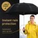 EEZ-Y Golf Umbrella 58 Inch - Strong Windproof Double Canopy - Compact & Travel-Friendly - Black - Buy Online on GoSupps.com