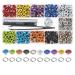 Multi-Color Grommets Kit 400 Sets 3/16 Inch, Lynda Metal Eyelets with 4 Pieces Installation Tools for Craft Making, Repair and Decoration.