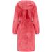 iOoppek Satin Nightdress with Rhinestone Print | Padded Hooded Jacket & Zipper Women's Sleeping Robe - Red XXL | International Shipping Available - Buy Online on GoSupps.com
