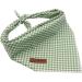 Lionet Paws Dog Bandana Headscarf - Green & White Checked Triangle Scarf (Pack of 1) - Ideal for Pets - International Shipping - Buy Online on GoSupps.com