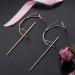OIIKI 2PCS X Shaped Hair Stick Set for Women & Girls - Gold + Silver Bun Holder & Cage - Buy Online on GoSupps.com