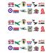 36 Stand Up Battle of Britain Themed Edible Wafer Paper Cake Toppers Decorations