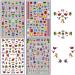 Cute Cartoon 3D Nail Art Stickers - Self Adhesive Decals for Kids & Teens - Anime Kawaii Designs - Manicure Tips & Party Decoration - 4 Sheets - Buy Online on GoSupps.com