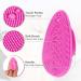 VOCOSTE Silicone Face Scrubber Exfoliator - Soft Cleansing Brush & Facial Wash Tool in Rose Red | Perfect for Gentle Exfoliation - Buy Online on GoSupps.com