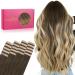 If -alife tape extensions real hair 20pcs 50g 45cm 18 inch ombr walnut brown to ash brown and blonde blonde remy invisible tape extensions silky straight real hair extensions skin weft tape in 45cm #3/8/613 ombr walnut brown to ash brown and blonde blonde