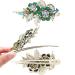 Pretty Alligator Hair Clips Metal Flower Hair Clip Peacock Hair Clip - 2 PCS Large Flower Barrettes for Women (Style B) - Buy Online on GoSupps.com