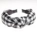 VIVIAN & VINCENT 2 Pack Womens Vintage Plaid Headbands Hair Band Valentines Gift Black and Red Buffalo Plaid - Buy Online on GoSupps.com