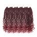 Melisay 5 packs Box braids crochet hair extensions curly 35.6 cm synthetic afro kinky braiding hair passion twist crochet hair goddess faux locs for black women-t530