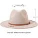 Lanzom Women Lady Felt Fedora Hat Wide Brim Wool Panama Hat - E-Beige - Buy Online on GoSupps.com