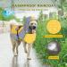 Ownpets Waterproof Dog Rain Jacket with Hood | Adjustable Reflectors | Yellow & Gray (M) - Perfect for International Shipping - Buy Online on GoSupps.com