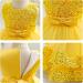 Miipat Baby Girl Sleeveless Sequin Princess Dress | 18-24 Months | Yellow - Buy Online on GoSupps.com
