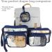 Llama Bella Navy 5pc Diaper Bag Organizer Set with Clear Pouches, Straps, and Pacifier Case - Buy Online on GoSupps.com