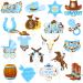 Cowboy Cupcake Cake Toppers Western Theme Cake Topper Cowboy Cake Picks Cake Decoration for Kids Cowboy Birthdays Party Cowgirl Party Supplies Western Decorations