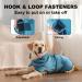 Rongyicare Adjustable Dog Bathrobe with Collar - Rapid Drying Absorbent Waffle for Large Dogs (XXXL 73-80cm Blue) - Buy Online on GoSupps.com