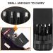 SetSail 7-Pack Precision Stainless Steel Tweezers for Women - Professional Eyebrow Kit with Case for Shaping and Hair Removal - Black - Buy Online on GoSupps.com