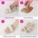 Metatarsal Pads for Women - 2 Pairs Self-Adhesive Heel Grips | Soft Ball of Foot Cushions for High Heels & Open Toe Shoes | Reusable Comfort Pads - Buy Online on GoSupps.com