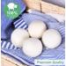 Wool Dryer Balls Organic XL 4 Pack - 100% New Zealand Wool, Chemical Free, Handmade Reusable Balls for Eco-Friendly Laundry - Reduce Wrinkles and Naturally Soften Fabric (White) - Buy Online on GoSupps.com