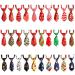 Dog Neck Ties, 30 PCS Segarty Dog Ties with Adjustable Collar, Double Layered Pet Bow Ties for Small Dogs Cats, Puppy Bowties Neckties Bulk Grooming Bows Holiday Wedding Photography Christmas Theme Patterned