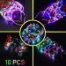 10Pcs LED Cat Ear Flower Crown Headband - Light Up Glow Hairband for Women, Girls - Perfect for Concerts, Parties, Halloween - Buy Online on GoSupps.com