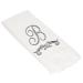 Avanti Monogram Fingertip Towel  R-Scroll  White/Pewter R Fingertip