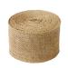 LaRibbons 3 Wide Burlap Fabric Craft Ribbon 10 Yards  01 Tan