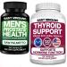 Saint Mingiano Thyroid Support Supplement 120 Capsules - with - Men's Prostate Health Supplement - 120 Capsules