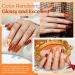 MODELONES Dip Powder Nail Kit Starter 4 Colors Fall Orange Brown Glitter | All-in-One DIY Manicure Set with Base Top Coat & Activator | Perfect Halloween Gift for Beginners - Buy Online on GoSupps.com