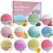 DR. LU Bath Bombs Gift Set 12 PCS Shower Bath Bombs with Different Organic Essential Oils Handmade Natural and Organic Bubble Bath Bombs for Valentines Mother's Day Anniversary Christmas Gifts