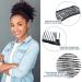4-Piece Black Banana Hair Clips Set for Natural Curly Hair - No Crease, Perfect for Ponytail and Up-do Styles - Buy Online on GoSupps.com