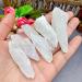 Natural Crystal Rough Natural Crystal 1pcs 4-6cm Natural White Quartz Crystal Stone Rock Chips Specimen Collection Natural Crystal Fish Tank Stone 4-6cm White