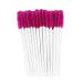 Profico 50 pieces of eyelash brushes disposable eyelashes brush eyelash brush set mascara brush mascara application eyelash brush for eyelash extensions white - dark pink