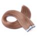 Tape in - On hair extensions - # 27 - honeyblond - 70cm - 20 bricks 4cm wide / 2.5g - 100% remy real hair hair extension / extent with adhesive tape brothy