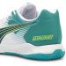 PUMA Unisex Attacourt Indoor Court Shoe - 46 EU | White Ocean Tropic Sparkling Green Lime Squeeze | International Shipping Available - Buy Online on GoSupps.com