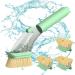 Kitchen Sink Cleaning Brush - Automatic Filling Decontamination Sisal Pot Brush | Long Handle Sisal Pot Brush for Sink Cleaning Pans Foccar Green Handle + 4 high matching heads - Buy Online on GoSupps.com