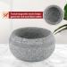 BIMUYI Natural Granite Shaving Bowl | Decorative Soap & Cream Shaving Stone Bowl for Ideal Grooming | International Shipping Available - Buy Online on GoSupps.com