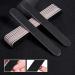 LEAQU Manicure Nail File Double-Sided Matte Black Sand Red Heart Manicure Pedicure Tool Emery Board Wear-Resistant Large Area 10pcs - Buy Online on GoSupps.com