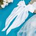 NICENEEDED White Bow Hair Clip Bowknot Hairpin French Hair Clips with Ribbon Solid Color Hair Barrette Soft Satin Silky Hair Bows Big Bowknot Hair Clip Hair Accessories for Women Bridal Wedding Decor - Buy Online on GoSupps.com