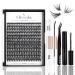Oreola single eyelashes set D curl eyelashes 9-16 mm 40d 240pcs single eyelashes with bond and sea