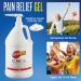 Stopain Pain Relief Clinical Gel Gallon Made in USA Maximum Performance Pain Relief with 10% Menthol plus Glucosamine for Muscle Aches Joint Pain and Arthritis - Buy Online on GoSupps.com