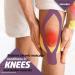 Physix Gear Sport Kinesiology Tape - Waterproof Muscle Support Adhesive - 2in x 16.4ft Roll - Purple - 1 Pack + eGuide - Buy Online on GoSupps.com