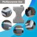 Memory Foam Knee Pillow for Side Sleepers - Contoured Leg Pillow for Spine Alignment & Pain Relief - Grey - Buy Online on GoSupps.com