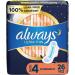 Always Ultra Thin Pads For Women Size 1 Regular Absorbency With Wings 62 Count & Ultra Thin Pads For Women Size 4 Overnight Absorbency With Wings 26 Count 1 count (Pack of 1) Sanitary Napkin + ULTRA THIN 26 SIZE 4 - Buy Online on GoSupps.com
